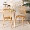 Baxton Studio Wina Modern Bohemian Natural Brown Rattan 2Piece Dining Chair Set 211-2PC-12768-ZORO - alternate 1